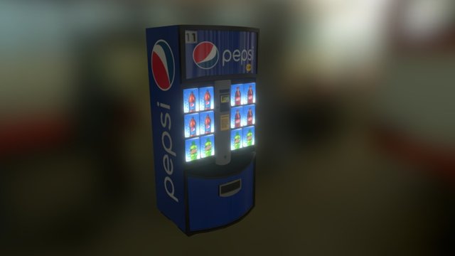 Pepsi Machine 3D Model