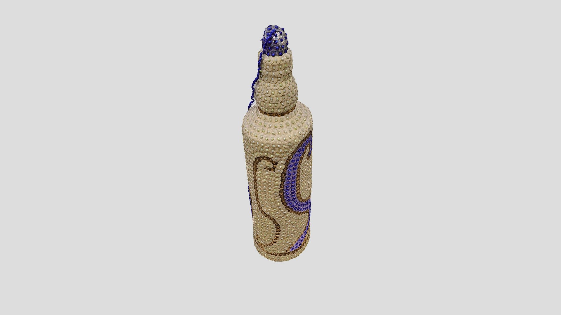 Haitian decorative (boutèy) ritual bottle