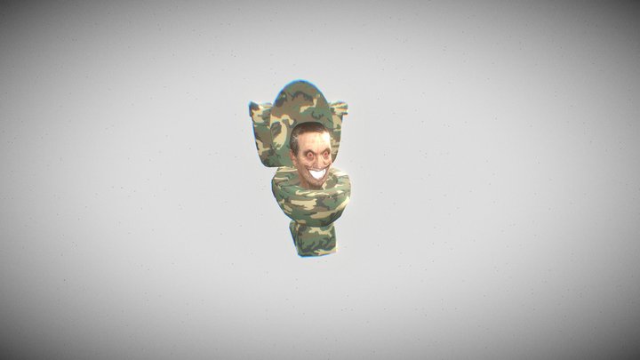 Military_skibidi_toilet 3D Model