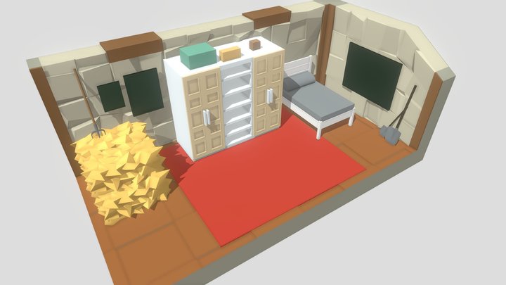 Farmer's Room (final) 3D Model