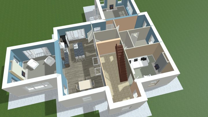 3D Interactive Model-grd floor 3D Model