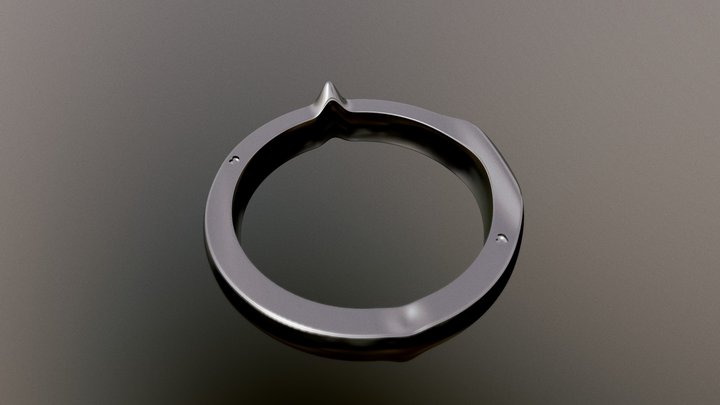 Bracelet Wave Heart 3D Model
