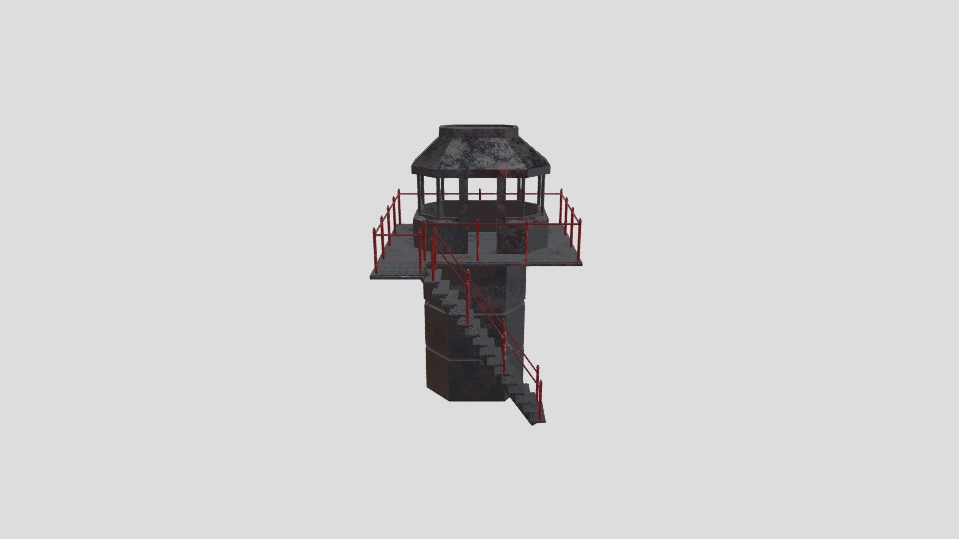 SciFi Grunge Watch Tower