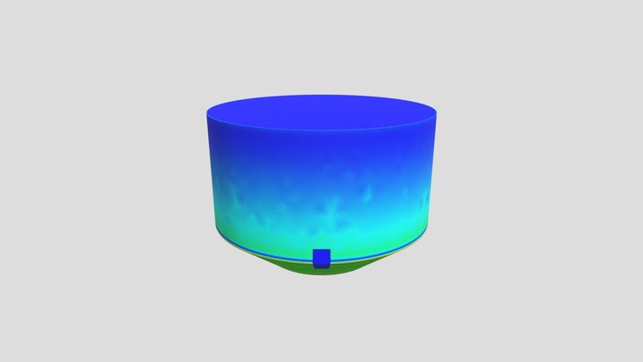 Costado Silo-Resultados- Tensão1 Analysis 3D Model