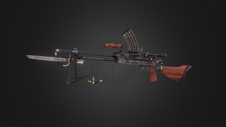 Type 96 LMG 3D Model