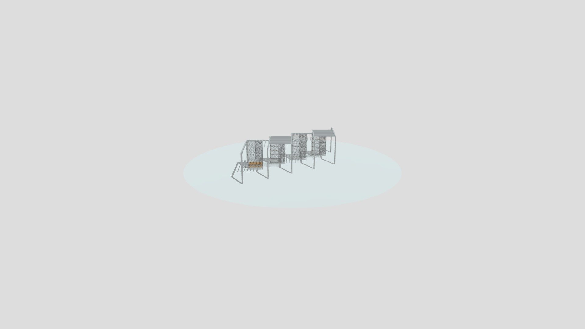 Пергола Астана - 3D model by info.vinokurov [d7a37db] - Sketchfab