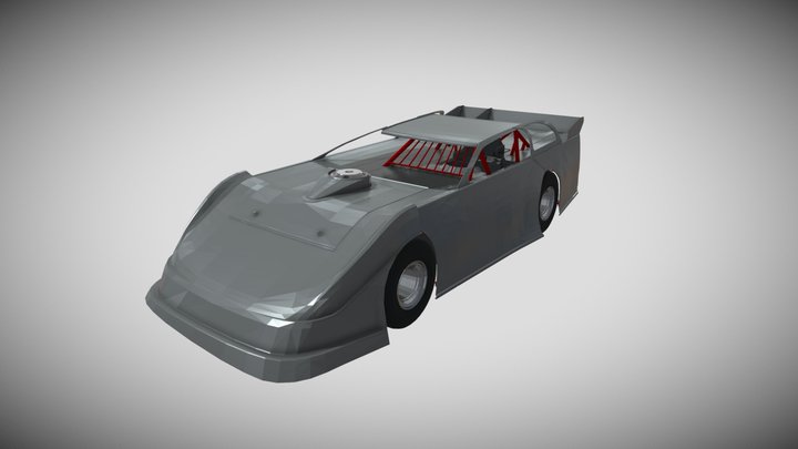 Dirt Late Model v2 - High Poly 3D Model