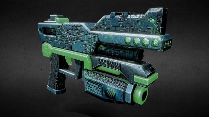 Sci Fi Shot-Gun 3D Model