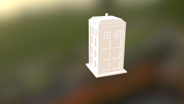 TARDIS - Modelled in Solidworks 3D Model