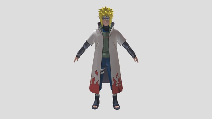 FreeFire New 3D Character Minato Namikaze 3D Model