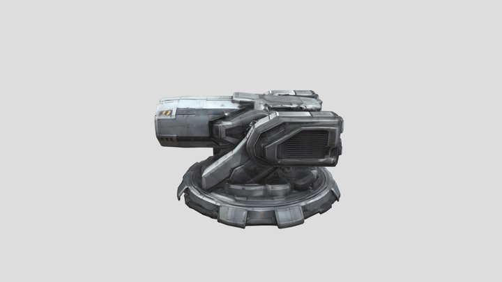 Stellar Siege Turret 3D Model