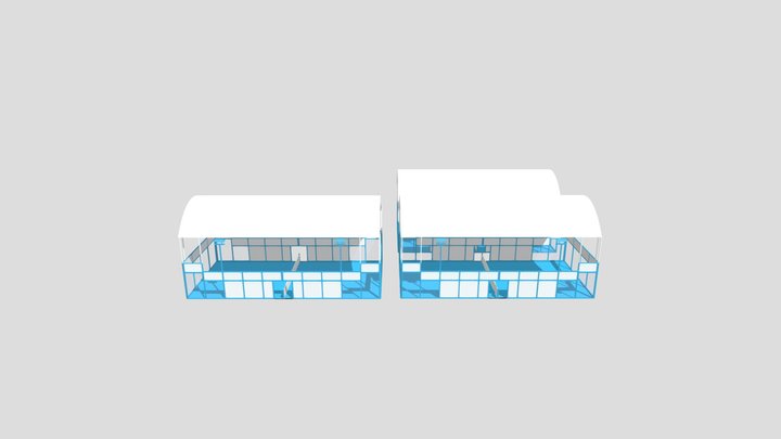 Padel Courts 3 3D Model