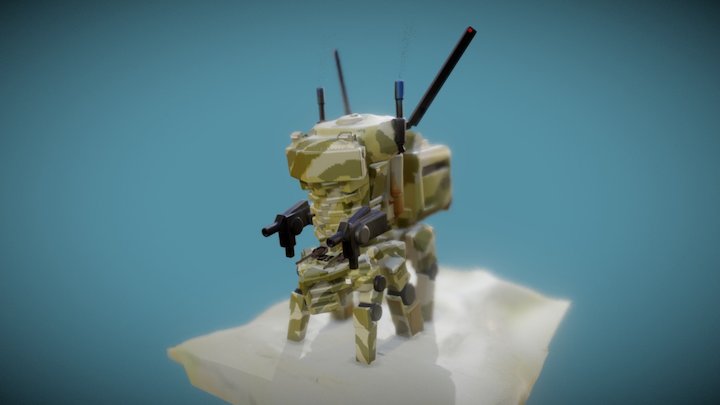 SculptrVR Behemoth Transporter Mech 3D Model