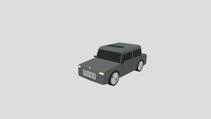 Low Poly Car 3D Model