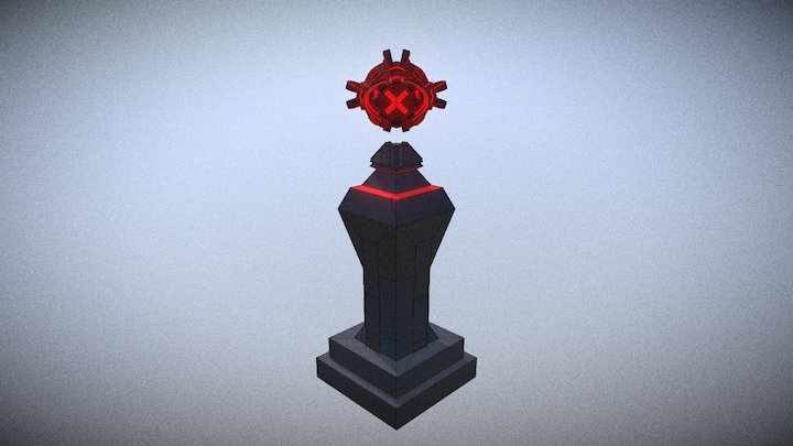 Turret - Mirrored Intentions 3D Model