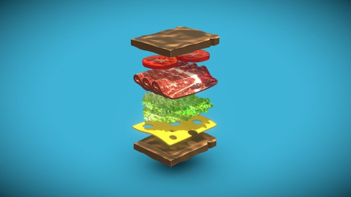 Sandwich 3D Model