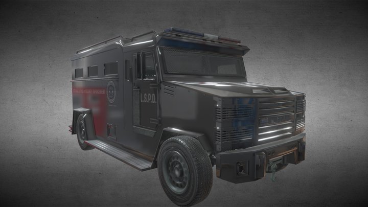 Riot truck – Kostenloses 3D-Modell STL