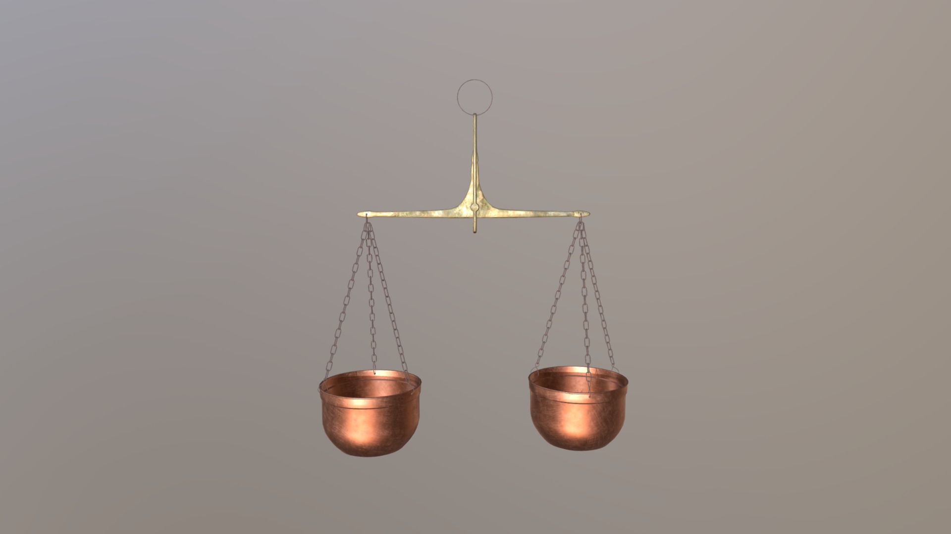 3D model Medieval Scales - This is a 3D model of the Medieval Scales. The 3D model is about a light bulb from a ceiling.