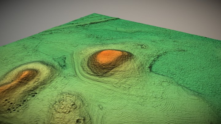 Bajorų piliakalnis (Lithuania) – Gratis 3D-model STL
