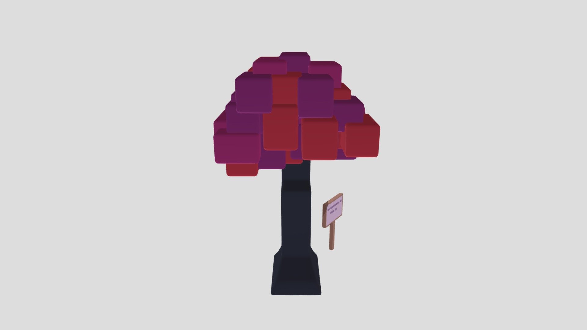 Deltarune Field of Hopes and Dreams Tree — Sketchfab embed 3D viewer