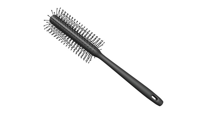 Roll Brush Comb 3D Model