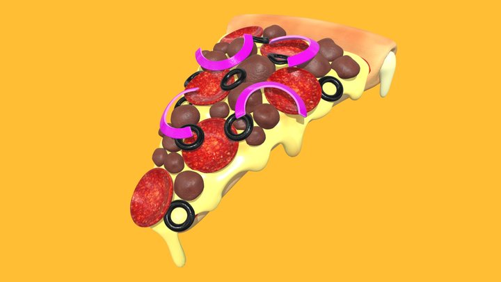 Pizza 001 3D Model