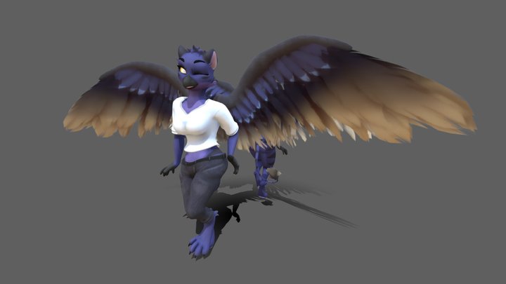 Stella the Gryphon - (Commission) 3D Model