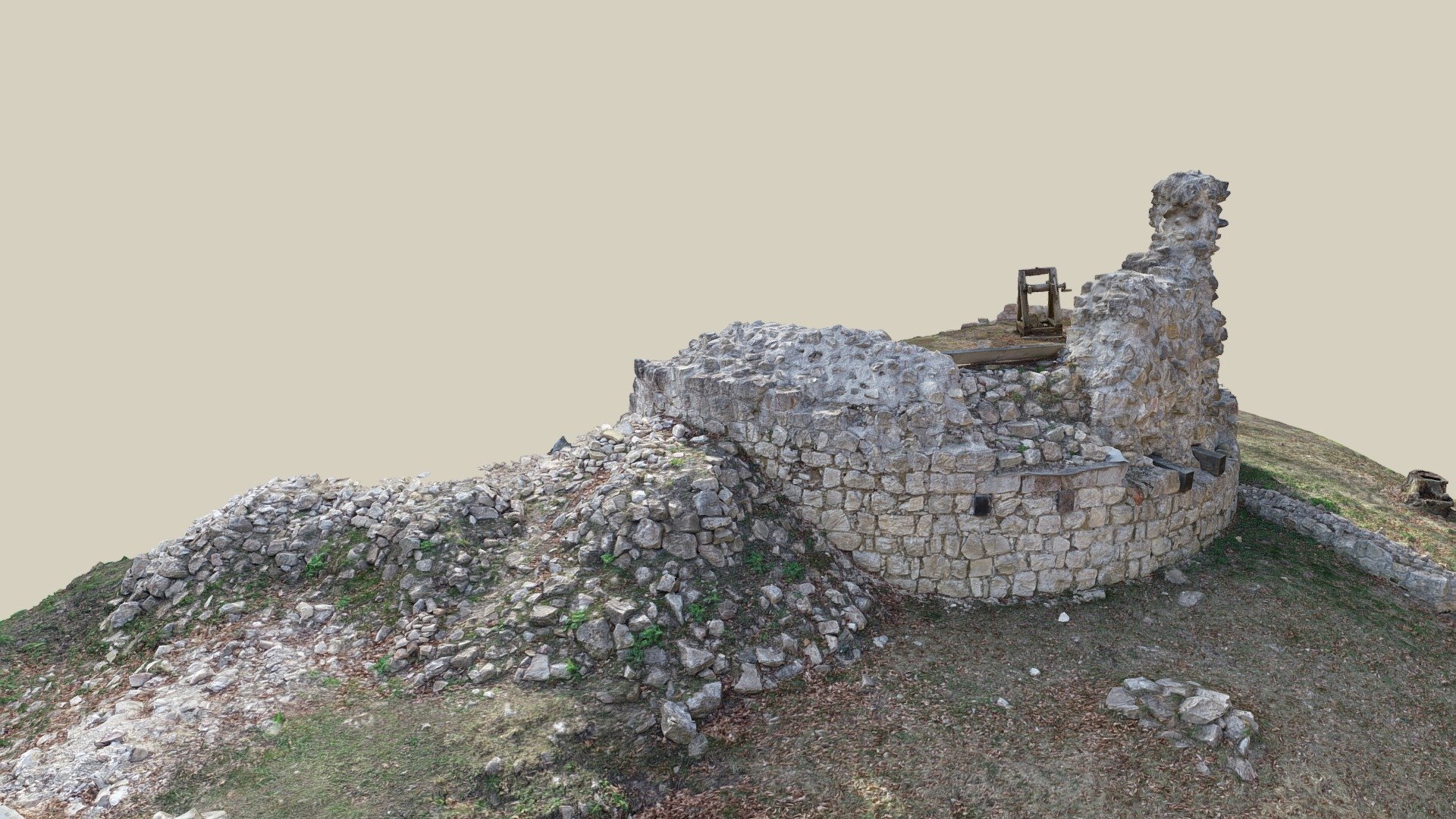 Burgruine Ried — Sketchfab embed 3D viewer