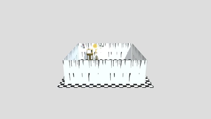 FNAF4 Tv Room (Release) 3D Model