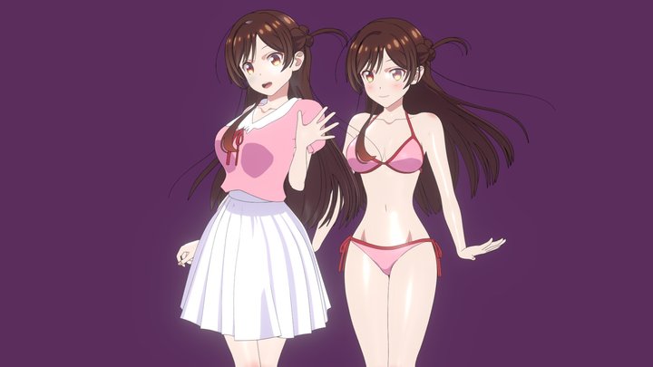 一ノ瀬千鶴 - レンタル彼女 3D Model