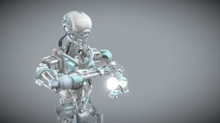 Robot Alt.1 [White ver.] 3D Model