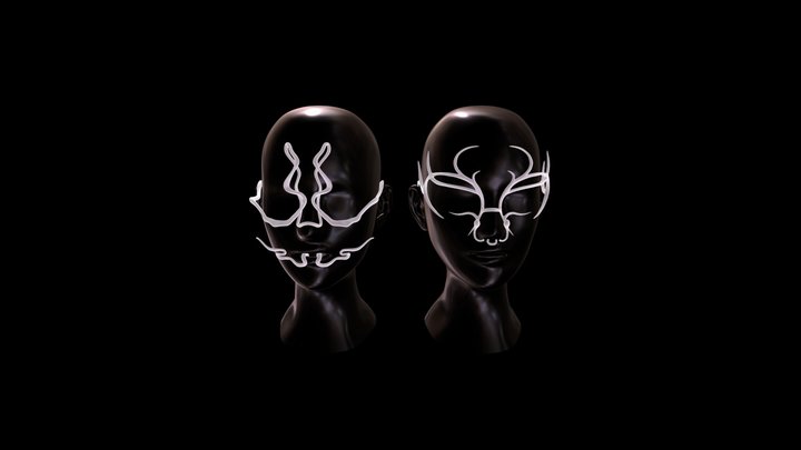 Headpieces for hueman 3D Model