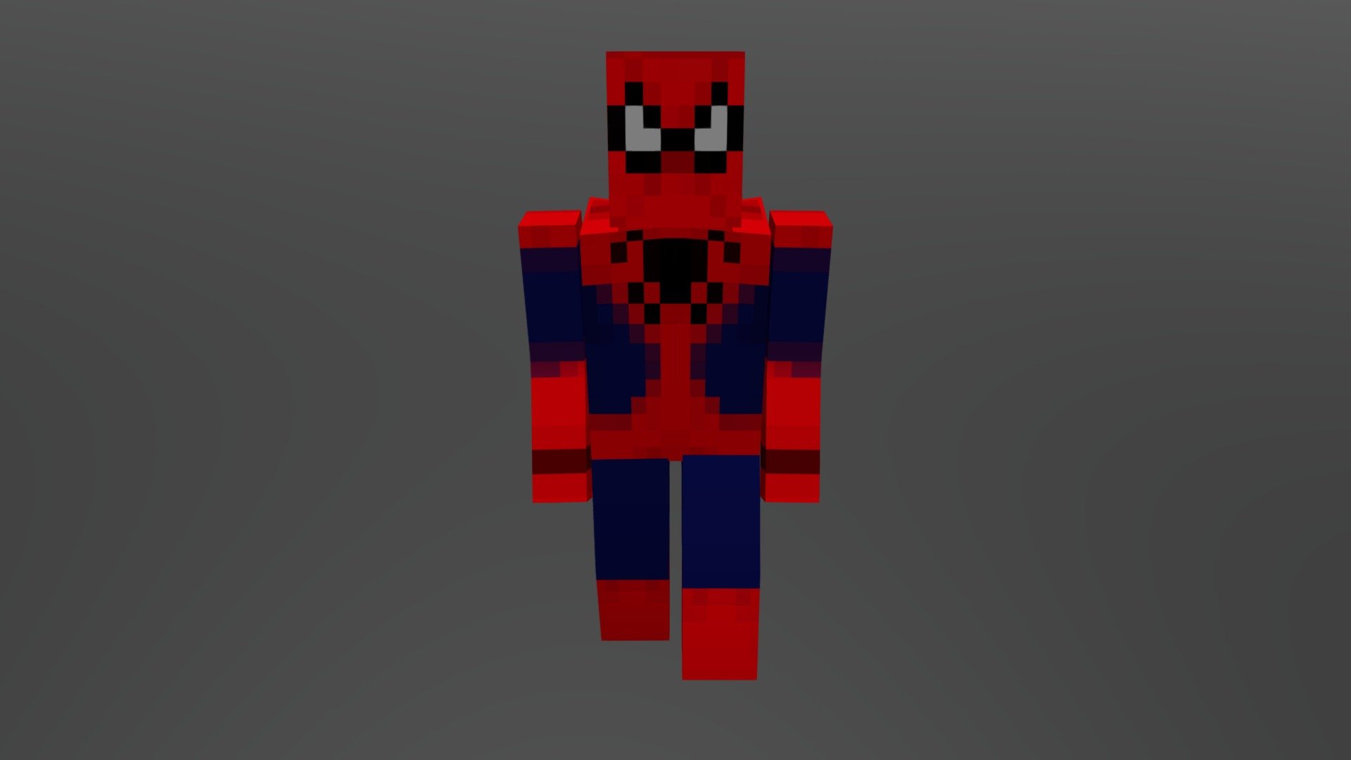 Charactor 3D Modelling Pixel - Spiderman - Download Free 3D model by ...