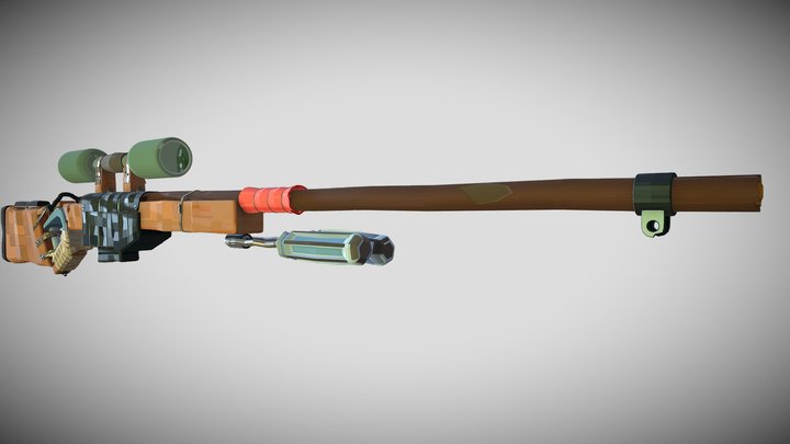 AWP - Handmade 3D Model