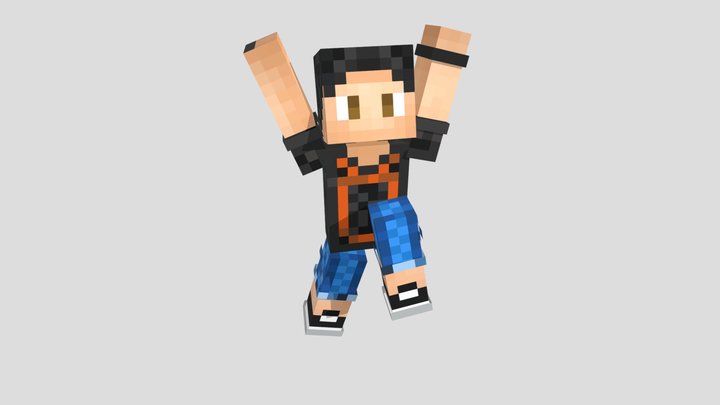 Minecraft Player 3D Model