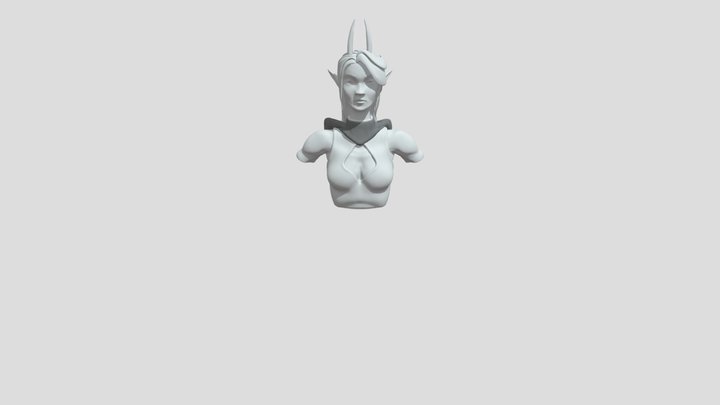 Xyph Bust Practice sculpt 2021 3D Model