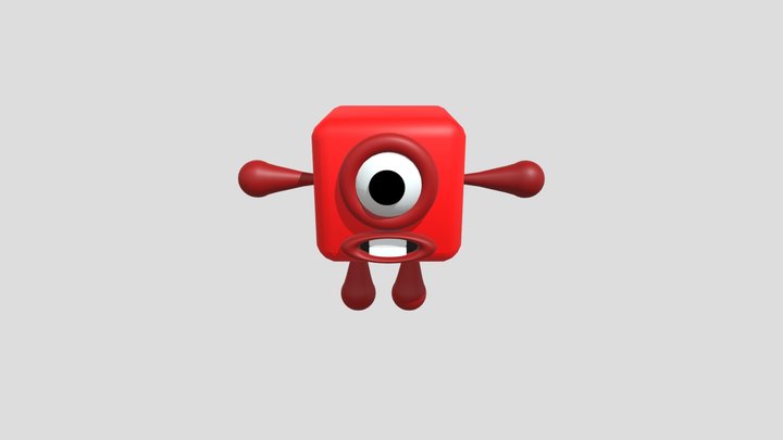 numberblocks one 3D Model