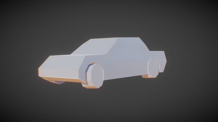 Car Drift and Run Animation 3D Model