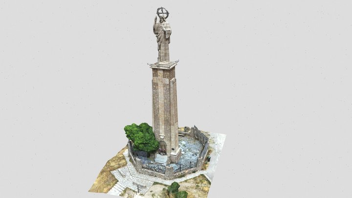 Monumento al Sagrado Corazón de Jesús (Cuenca) 3D Model