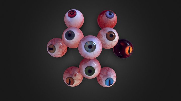 Procedural Eye 3D Model