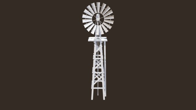 Wild West Windmill 3D Model