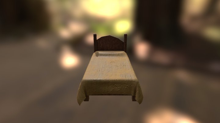 [TSDV] Parcial 1 - Diorama - Bed 3D Model