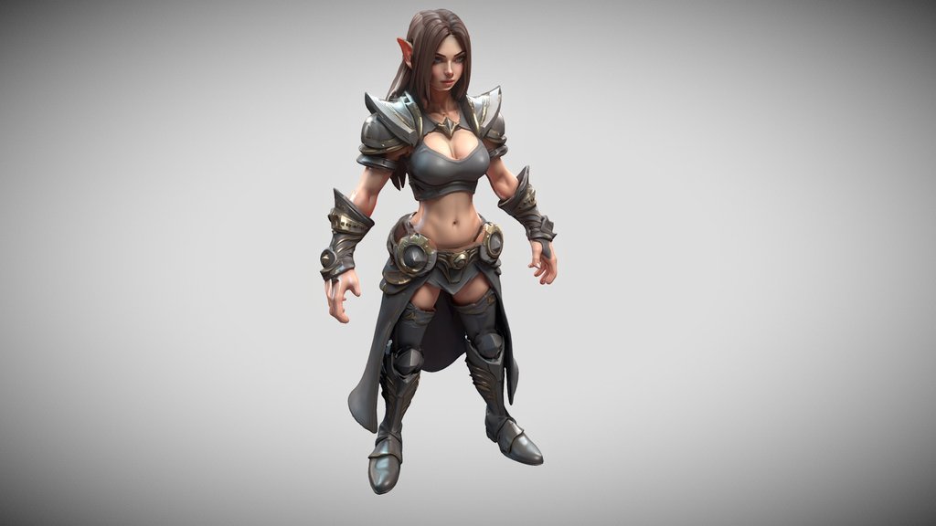 Minri High Priest Elf Woman