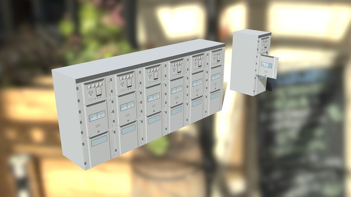 10kV高压开关柜 - （中置柜） – Kostenloses 3D-Modell STL