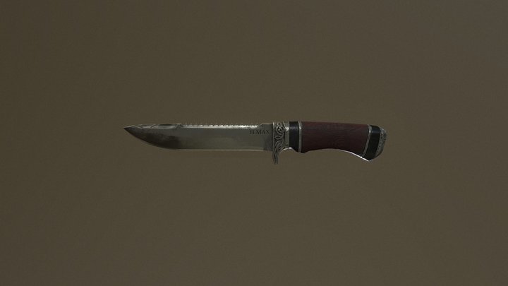 Hunter Knife 3D Model