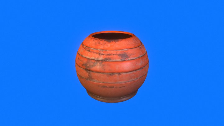 Stylized Vase Prop 3D Model