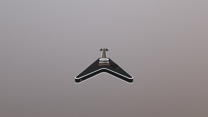 Flying V Guitar 3D Model