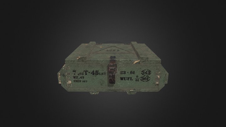 Military Crate Ammo 3D Model