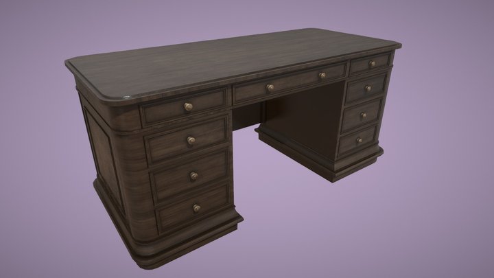 Desk 3D Model