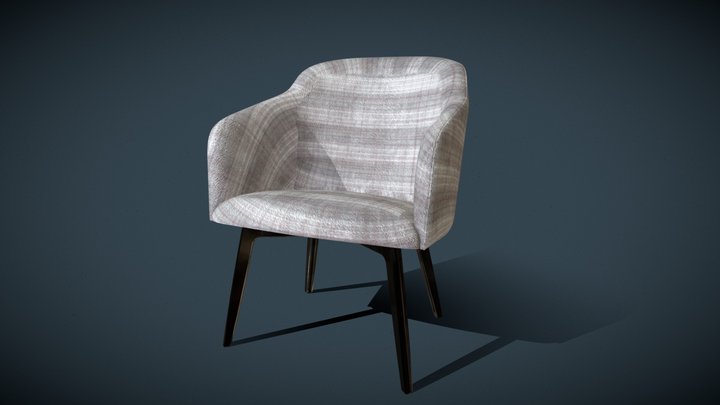 Arm Chair Cinema 4D 3D Model